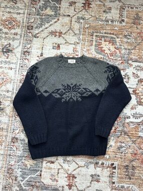 Vintage 90’s J.Crew Hand Knit Wool Sweater XS